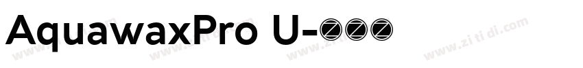 AquawaxPro U字体转换
